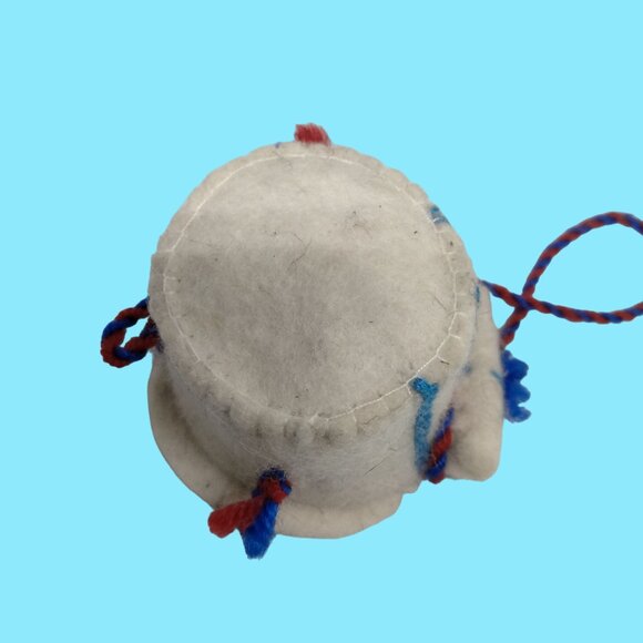 Bandleader Doll Hat Cap White Felt Miniature - Picture 4 of 8